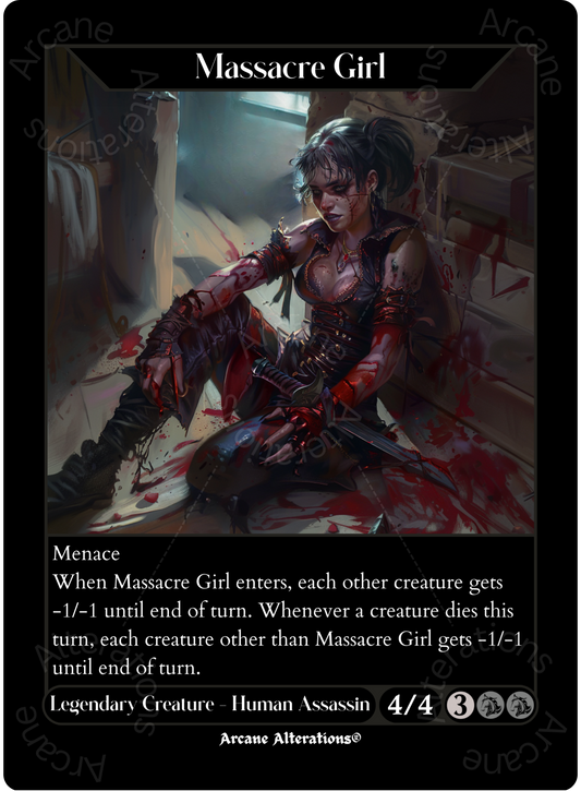 Massacre Girl - High Quality Altered Art Custom Proxy Cards