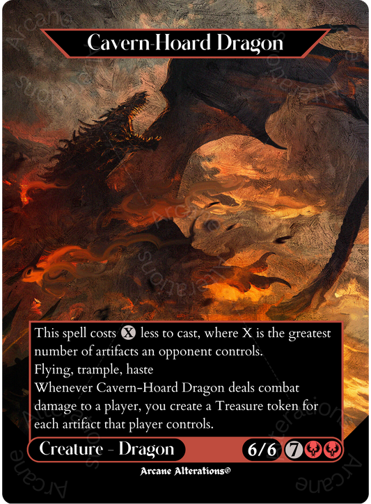 Cavern-Hoard Dragon - Full Art Altered Art Custom Proxy Cards