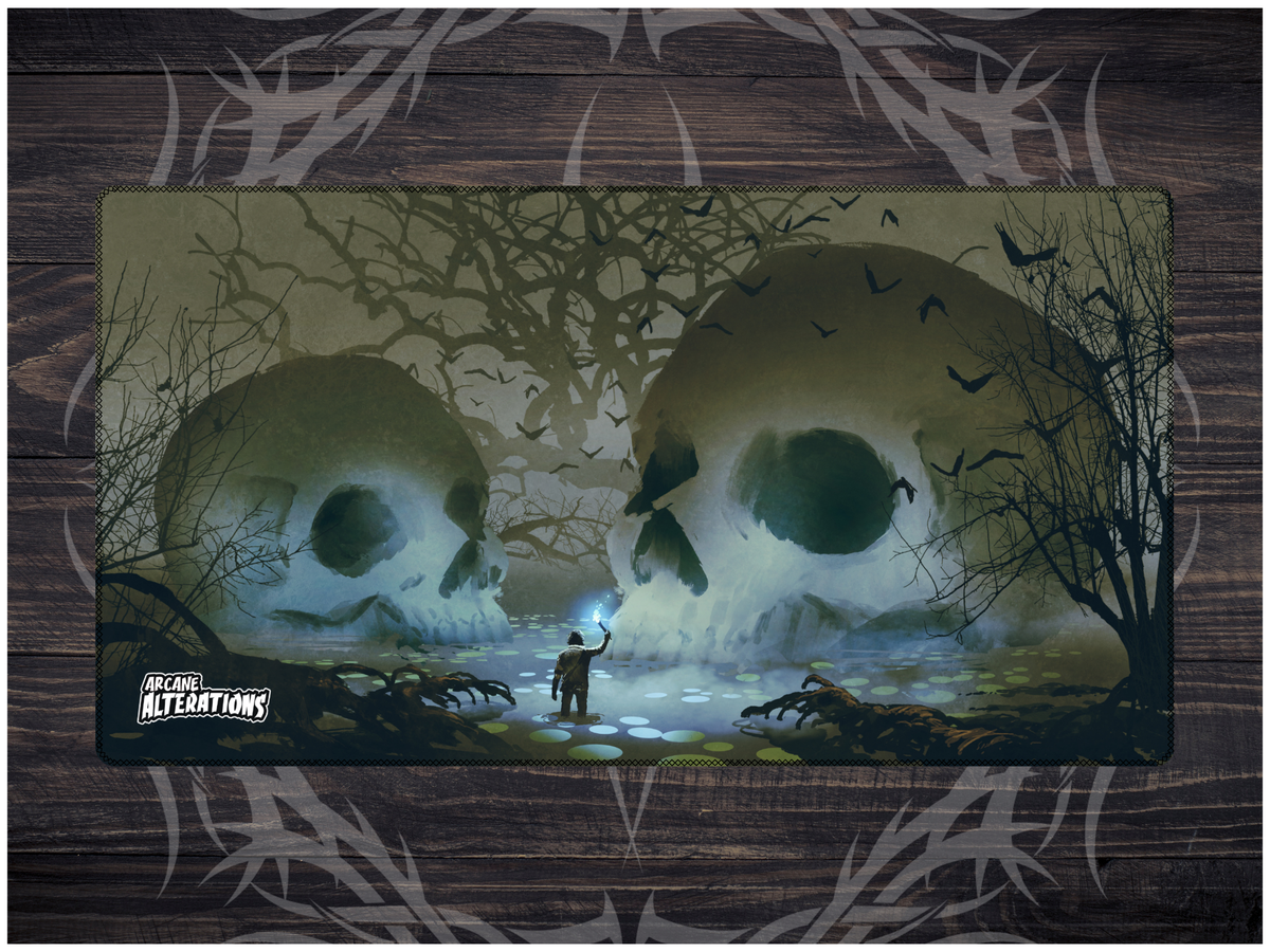 Swamp Exploration Stitched Edge Playmat 24"x14" (2mm)