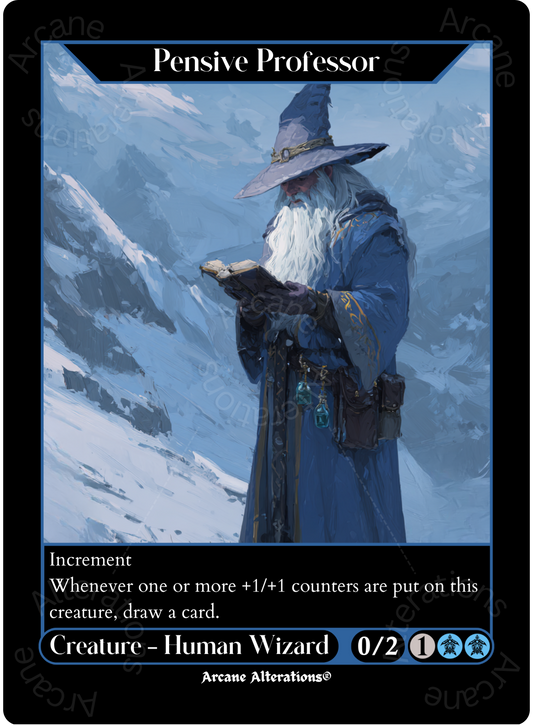 Pensive Professor - High Quality Altered Art Custom Proxy Cards