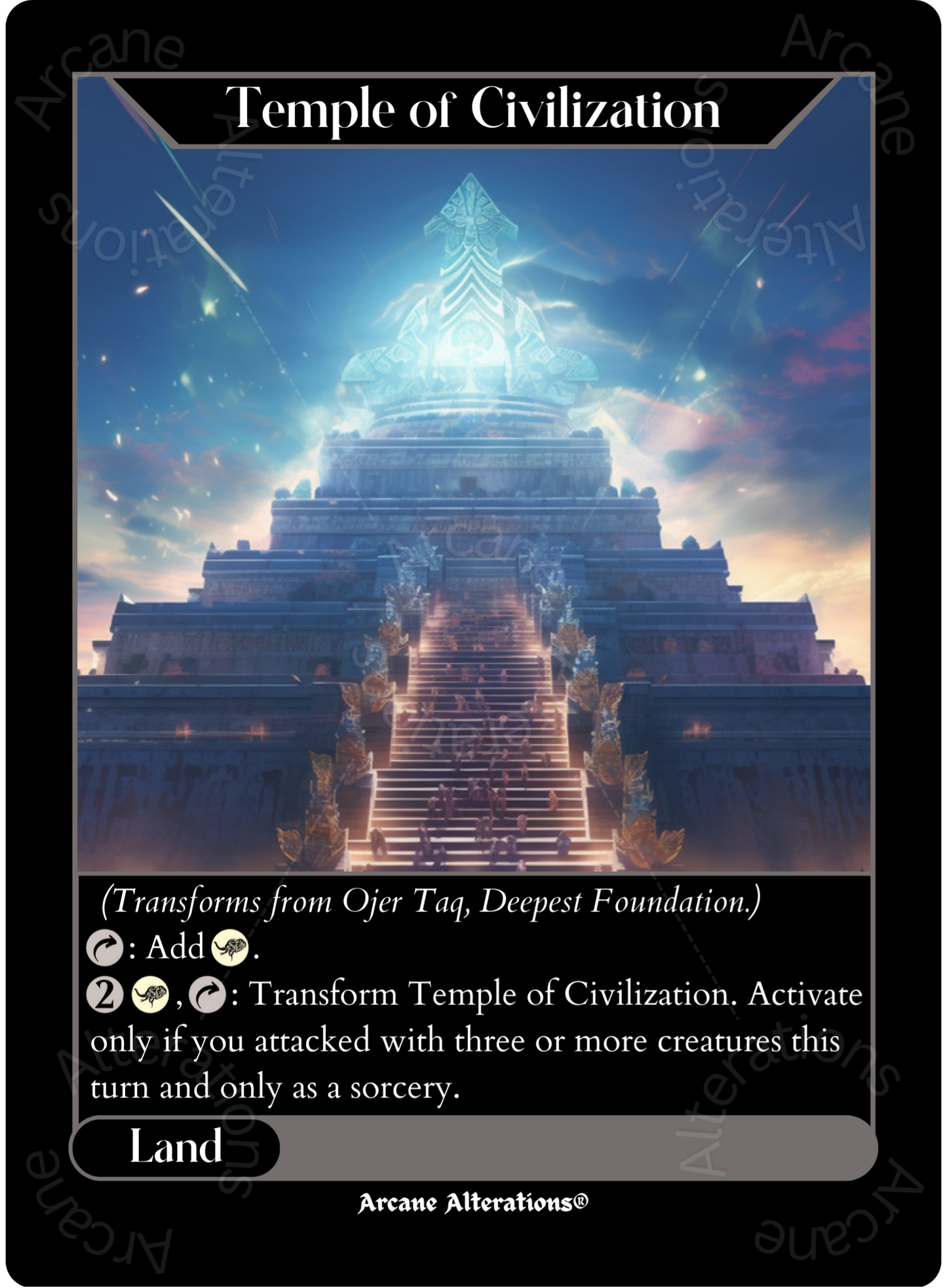 Ojer Taq, Deep Foundation - High Quality Altered Art Custom Proxy Cards