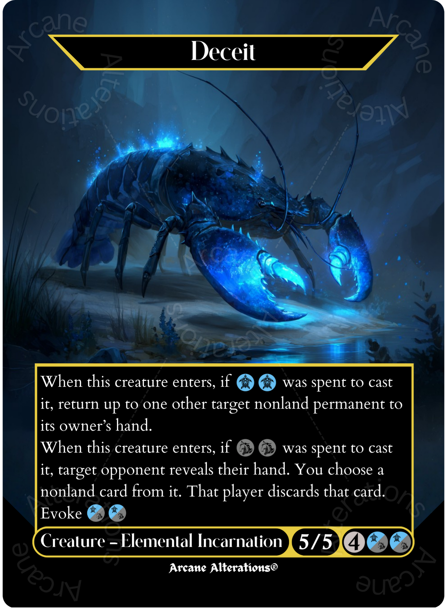 Deceit - Full Art Altered Art Custom Proxy Cards