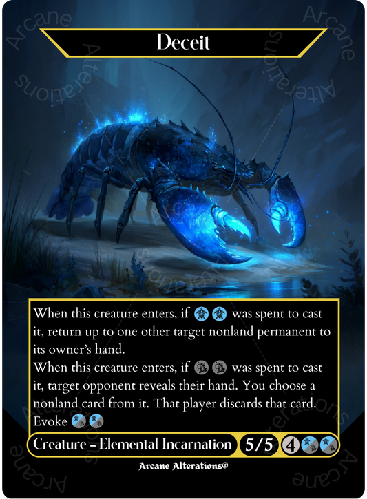 Deceit - Full Art Altered Art Custom Proxy Cards