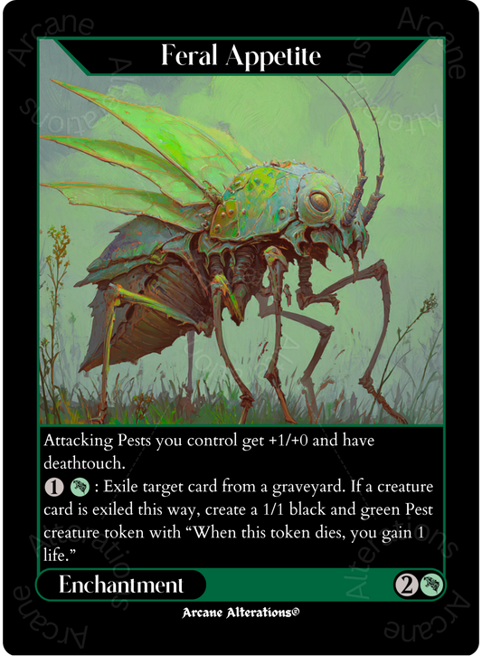 Feral Appetite - High Quality Altered Art Custom Proxy Cards