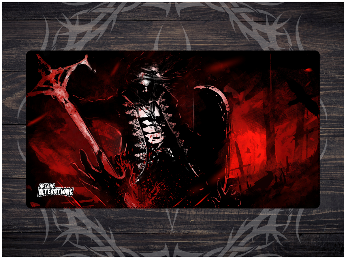 Vampire Lord Stitched Edge Playmat 24"x14" (2mm)