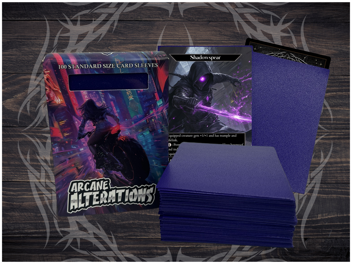Purple Matte 100 Card Sleeves Standard Size