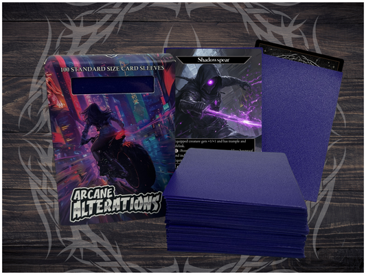 Purple Matte 100 Card Sleeves Standard Size