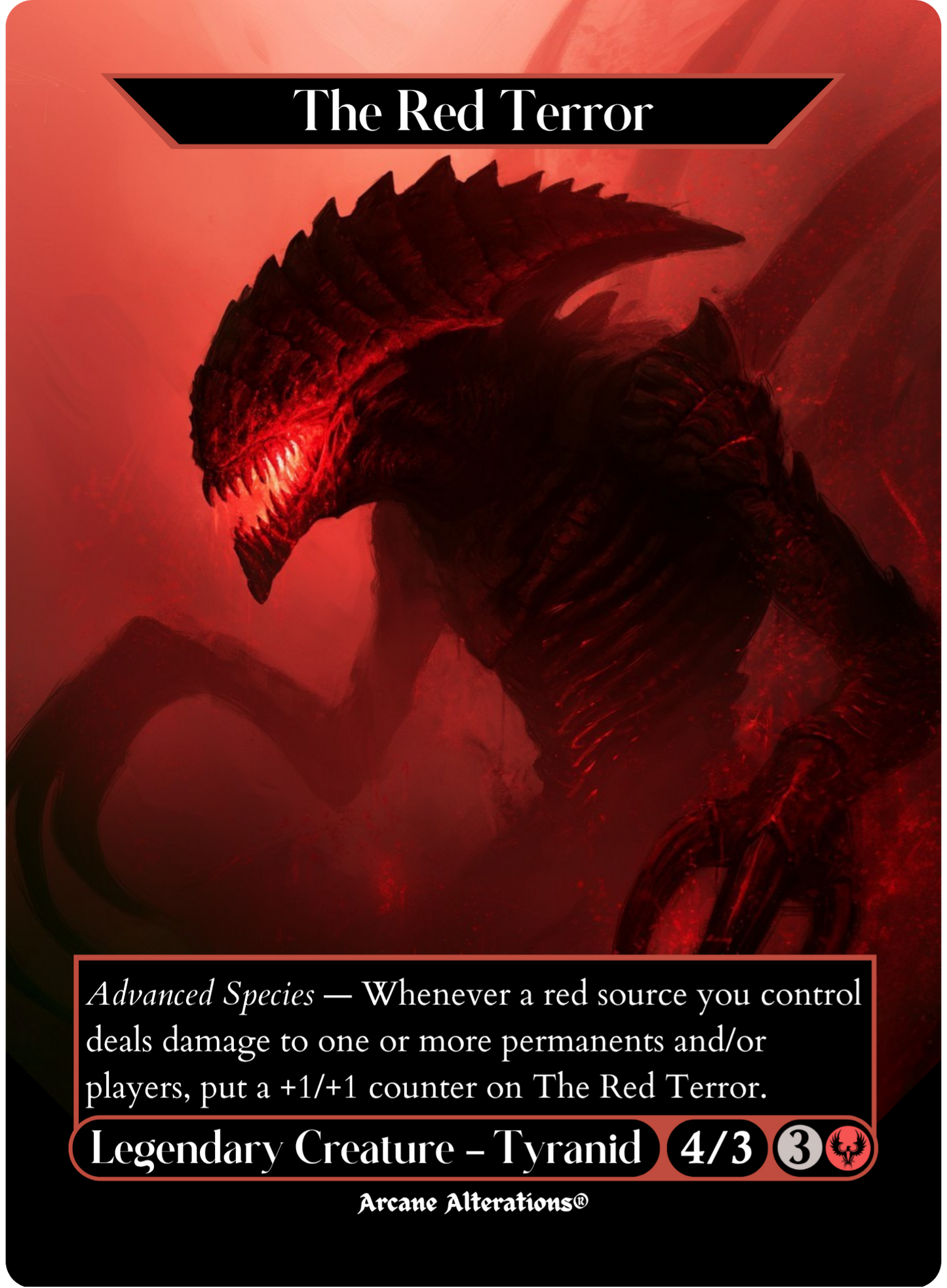 The Red Terror - Full Art Altered Art Custom Proxy Cards