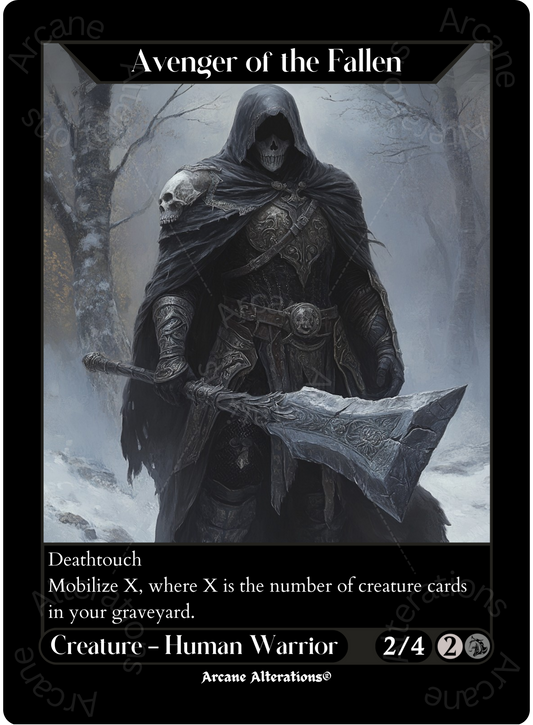 Avenger of the Fallen - High Quality Altered Art Custom Proxy Cards