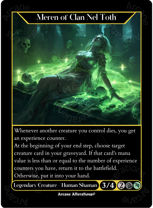 Meren of Clan Nel Toth - High Quality Altered Art Custom Proxy Cards