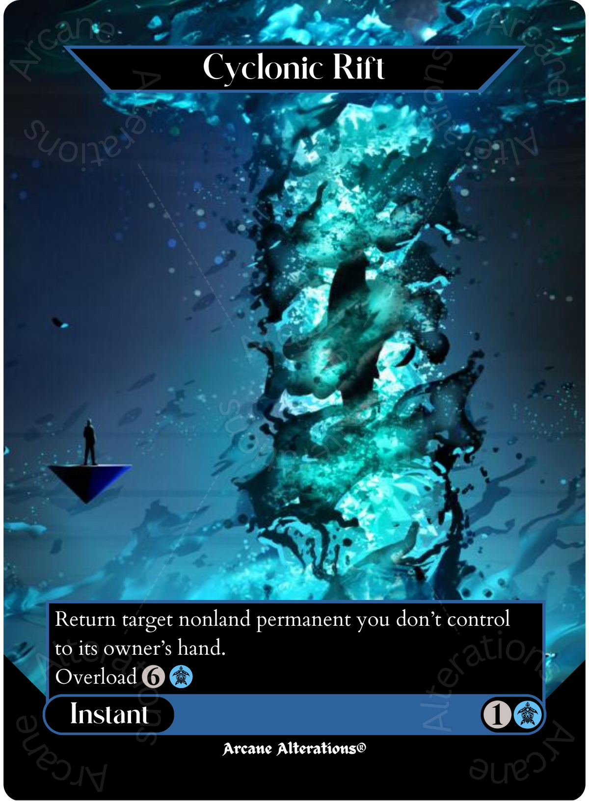 Cyclonic Rift Custom Cyclonic Rift - Full Art Altered Art Custom Proxy Cards – Arcane ...