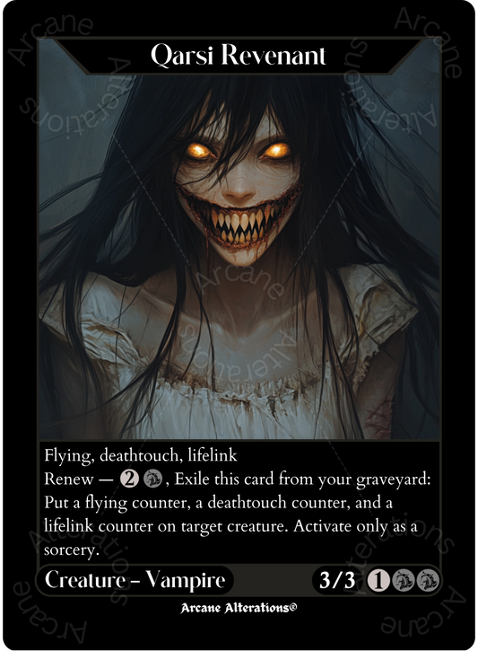 Qarsi Revenant - High Quality Altered Art Custom Proxy Cards