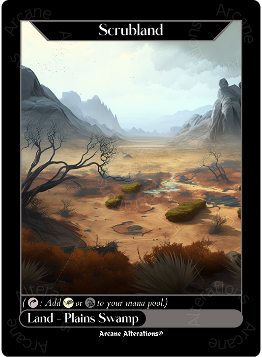 Scrubland - High Quality Altered Art Custom Proxy Cards