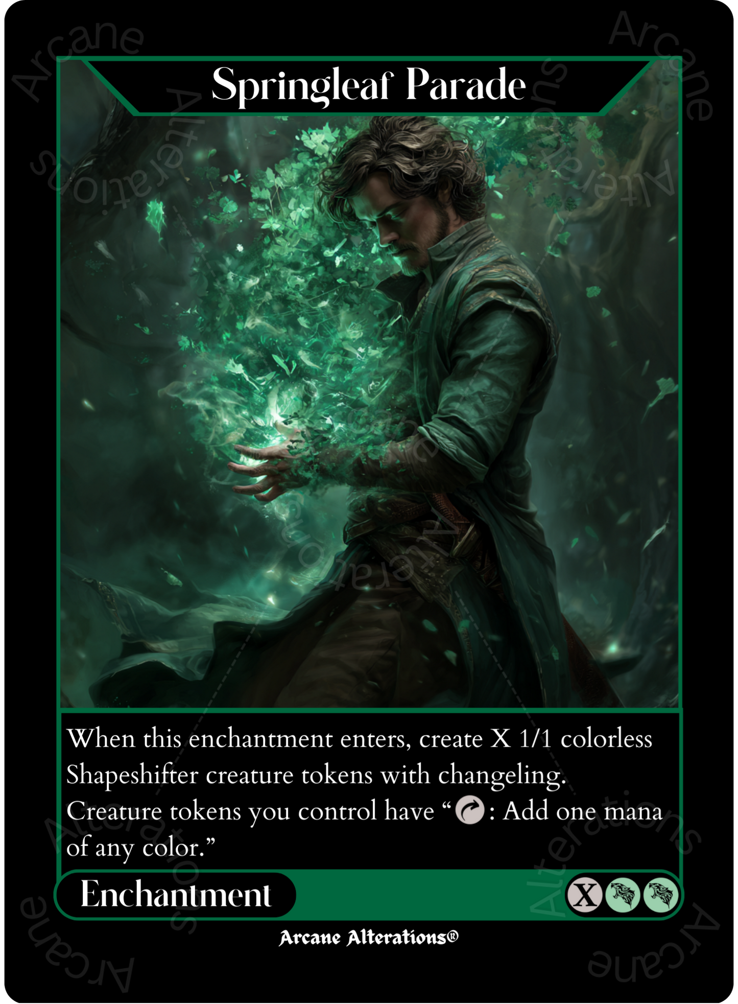 Springleaf Parade - High Quality Altered Art Custom Proxy Cards