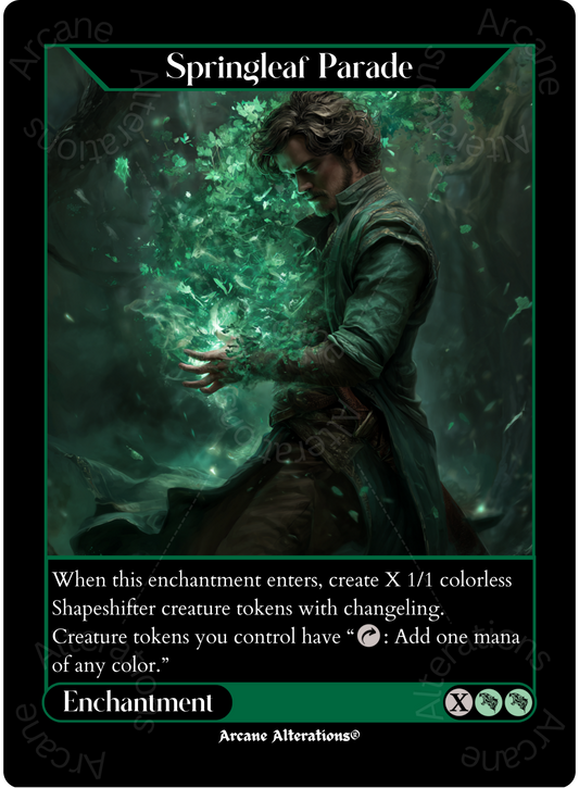 Springleaf Parade - High Quality Altered Art Custom Proxy Cards