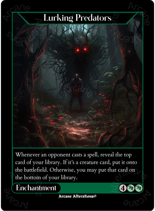 Lurking Predators - High Quality Altered Art Custom Proxy Cards