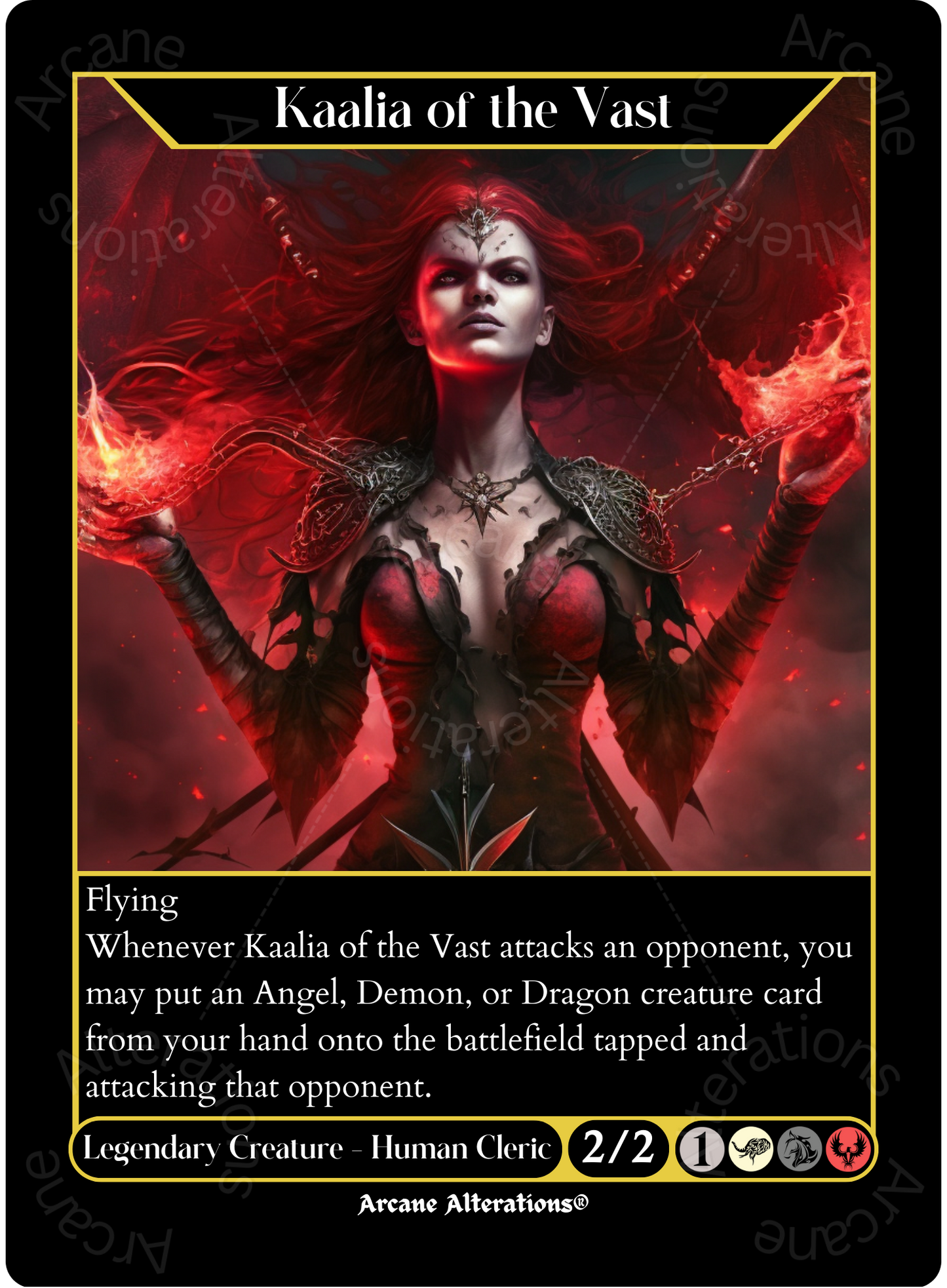 Kaalia of the Vast - High Quality Altered Art Custom Proxy Cards