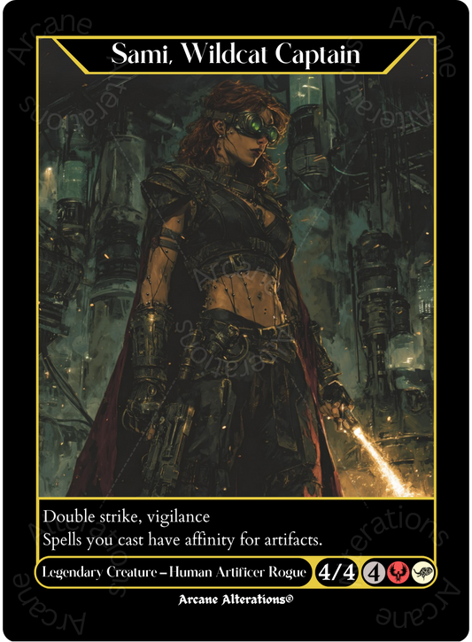 Sami, Wildcat Captain - High Quality Altered Art Custom Proxy Cards