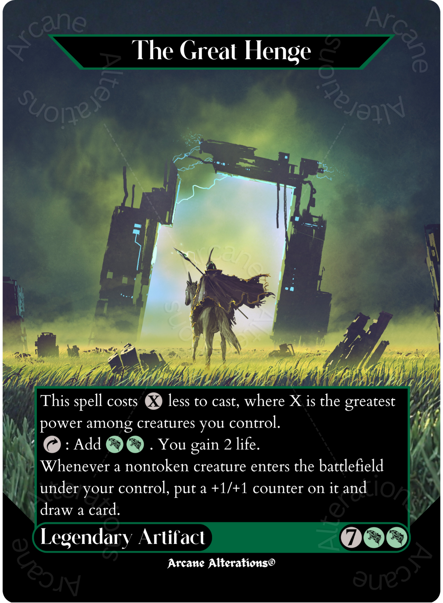 The Great Henge - Full Art Altered Art Custom Proxy Cards