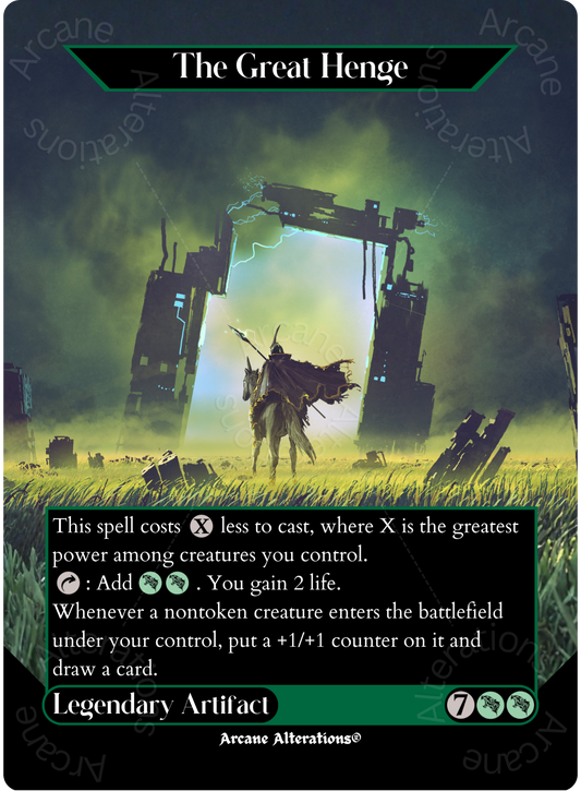 The Great Henge - Full Art Altered Art Custom Proxy Cards