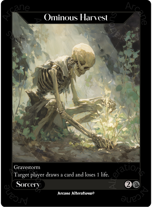 Ominous Harvest - High Quality Altered Art Custom Proxy Cards