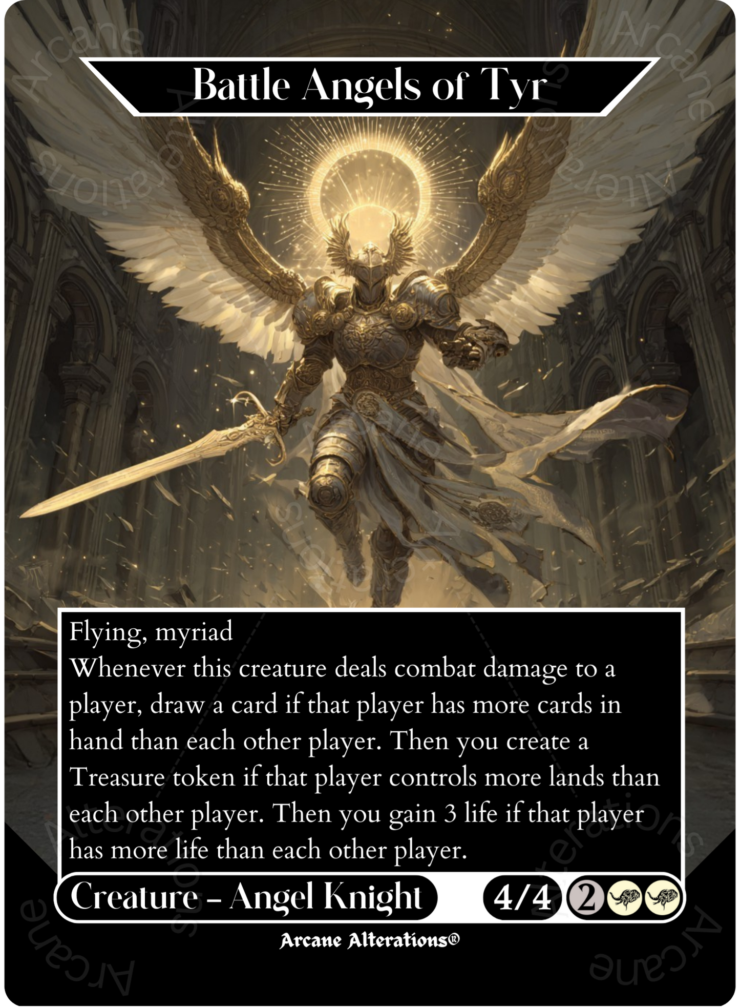 Battle Angels of Tyr - Full Art Altered Art Custom Proxy Cards