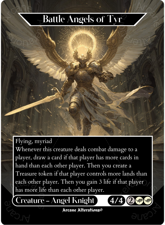 Battle Angels of Tyr - Full Art Altered Art Custom Proxy Cards