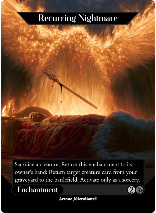 Recurring Nightmare - Full Art Altered Art Custom Proxy Cards