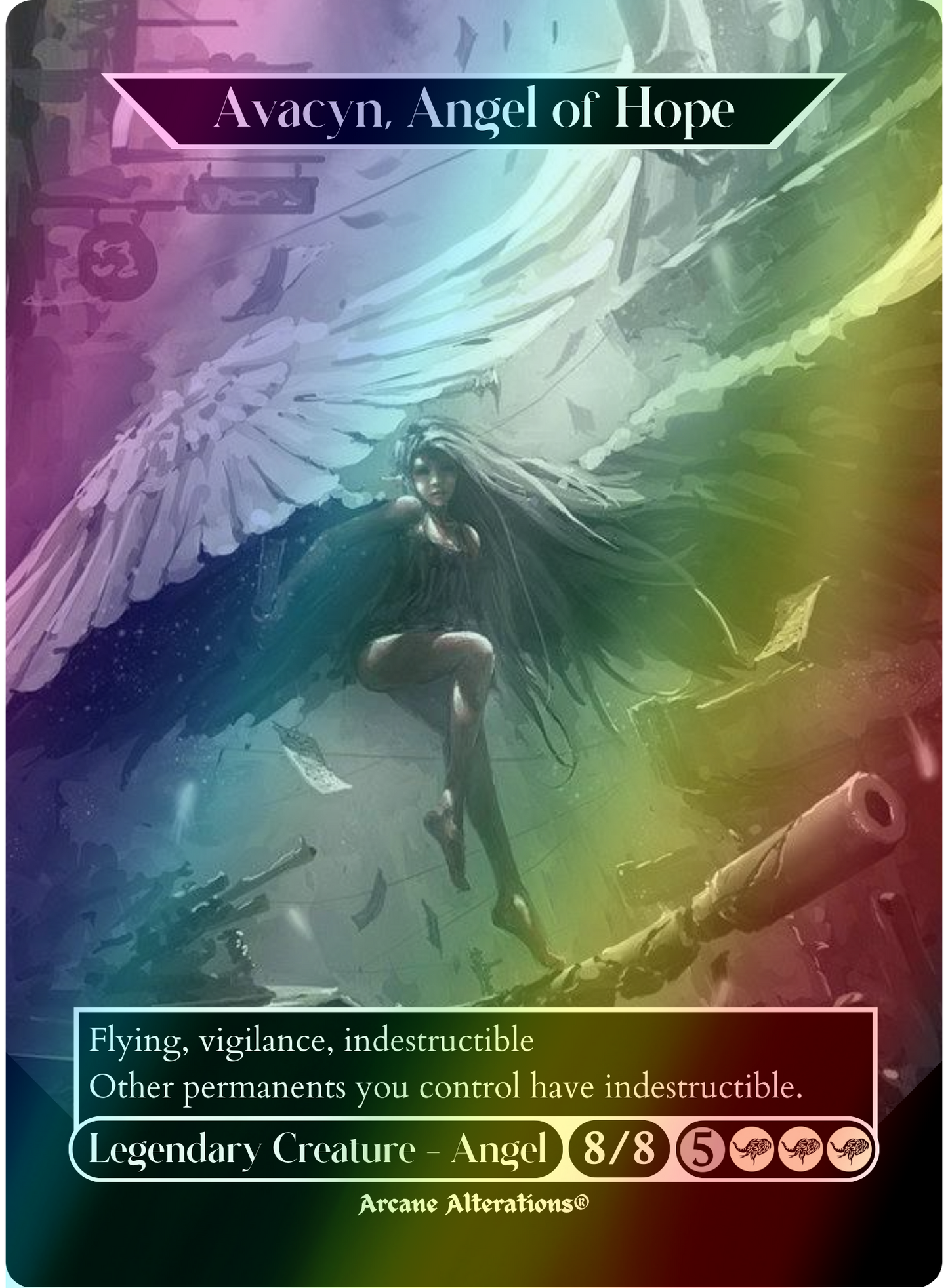 Avacyn, Angel of Hope - Full Art Altered Art Custom Proxy Cards