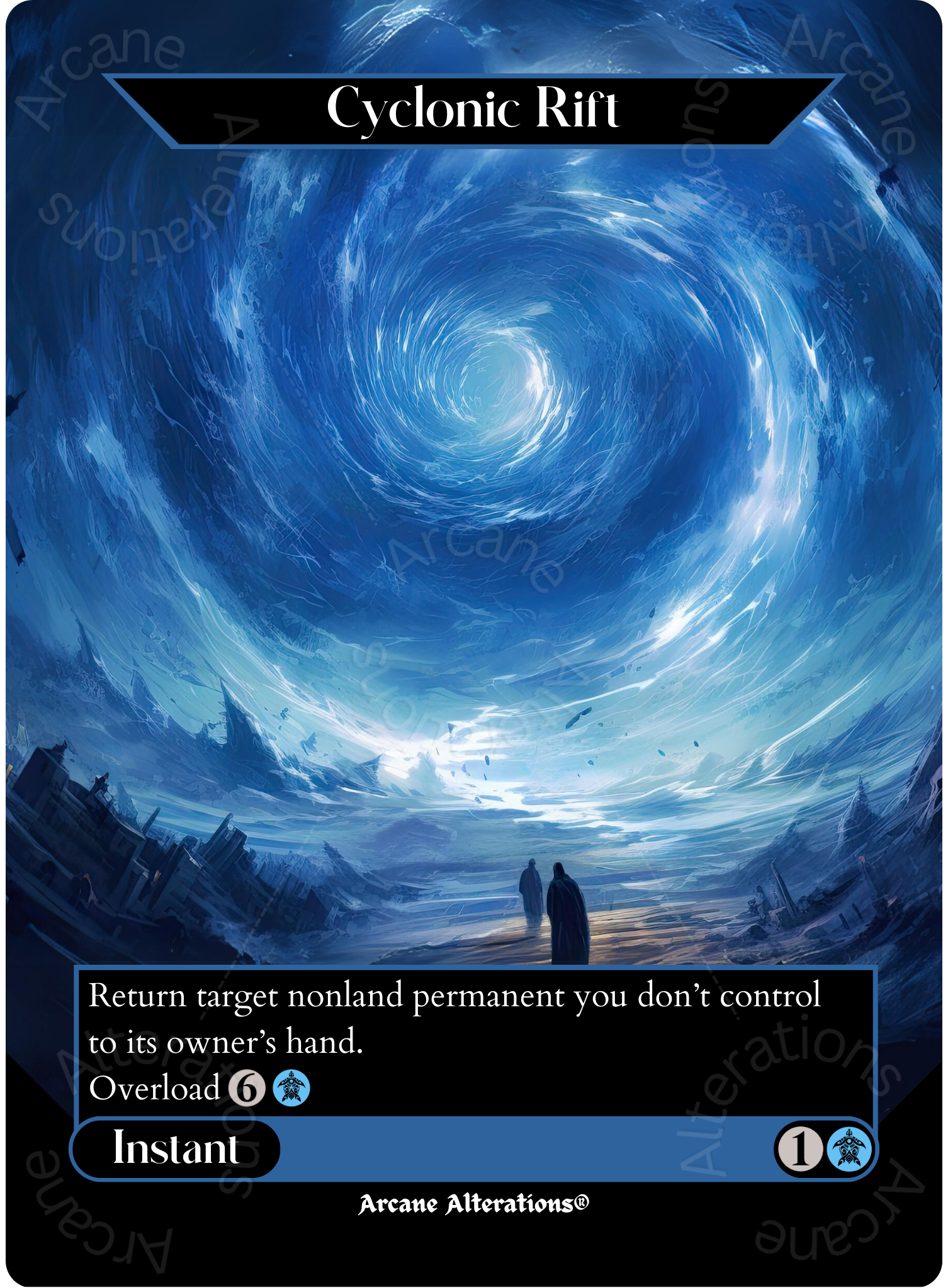 Cyclonic Rift Custom Cyclonic Rift - Full Art Altered Art Custom Proxy Cards – Arcane ...