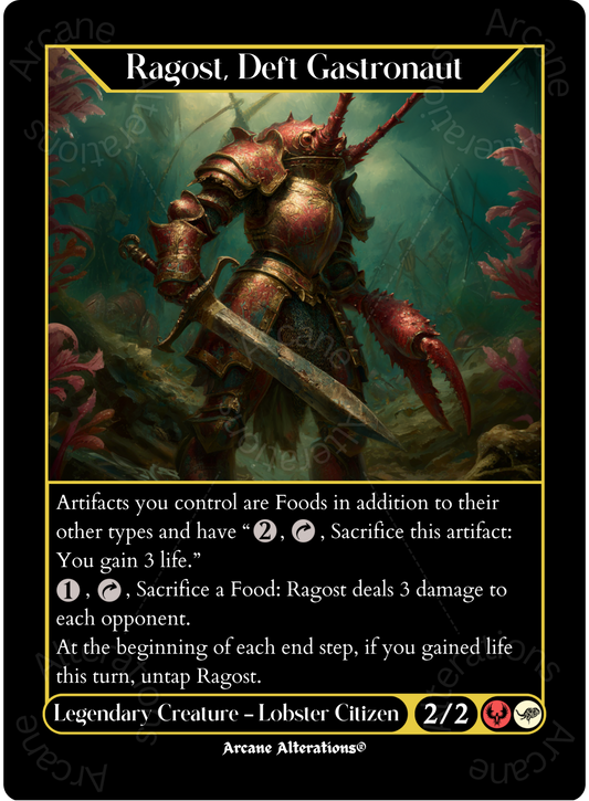 Ragost, Deft Gastronaut - High Quality Altered Art Custom Proxy Cards