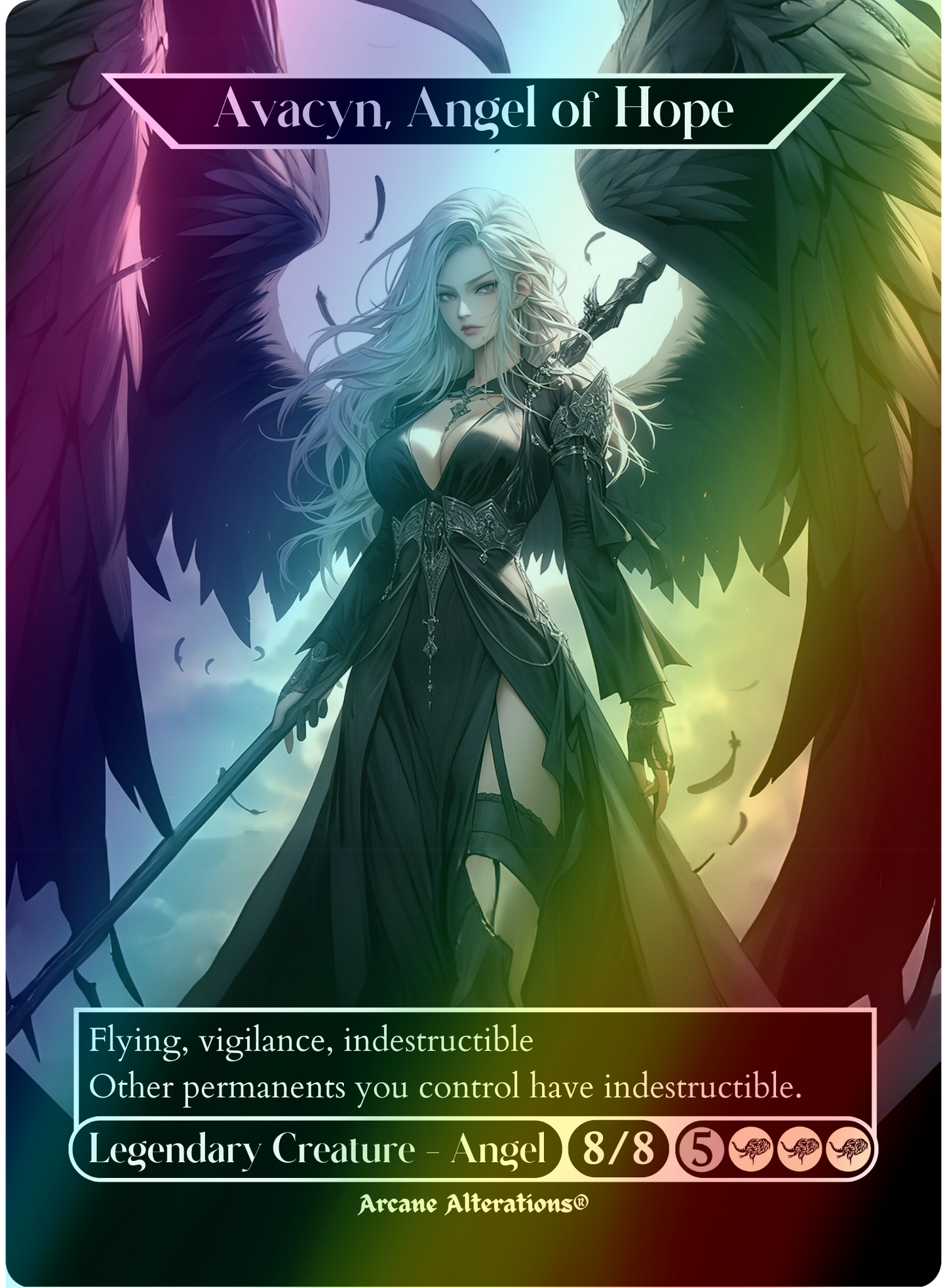 Avacyn, Angel of Hope - Full Art Altered Art Custom Proxy Cards