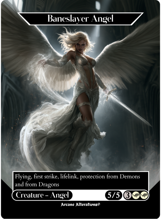 Baneslayer Angel - Full Art Altered Art Custom Proxy Cards