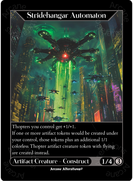 Stridehangar Automaton - High Quality Altered Art Custom Proxy Cards