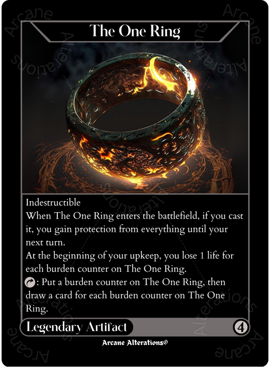 The One Ring - High Quality Altered Art Custom Proxy Cards