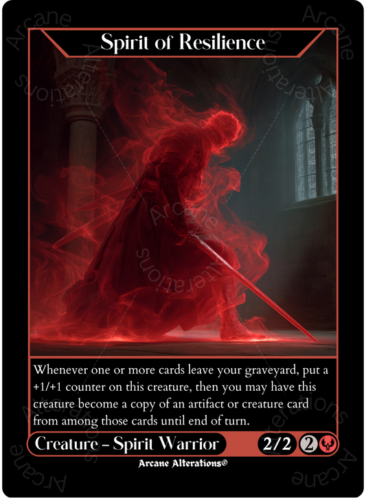 Spirit of Resilience - High Quality Altered Art Custom Proxy Cards