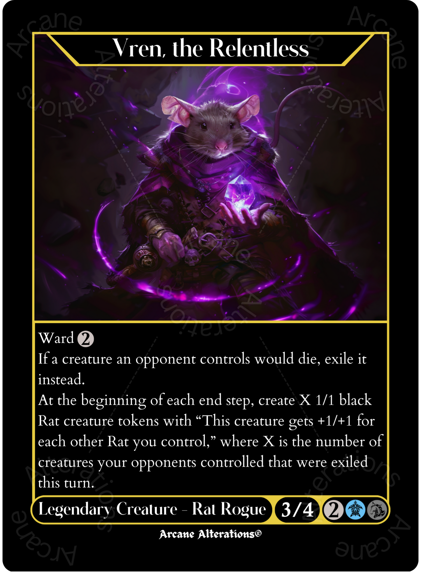 Vren, the Relentless - High Quality Altered Art Custom Proxy Card