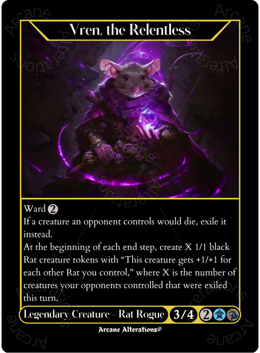 Vren, the Relentless - High Quality Altered Art Custom Proxy Card