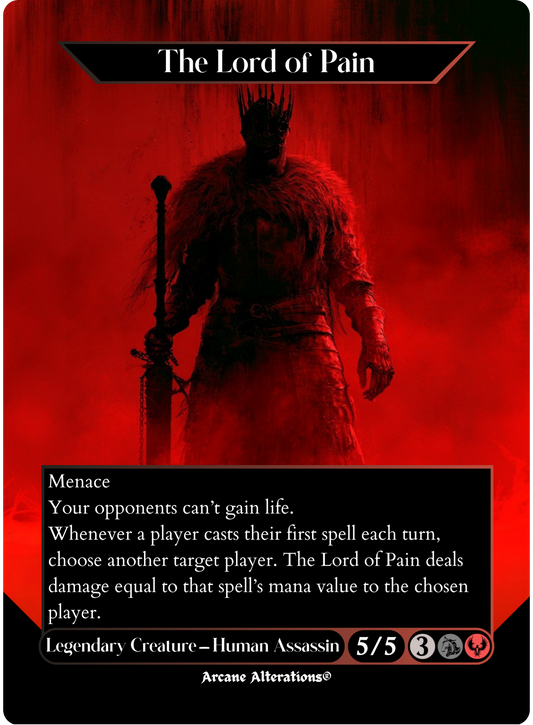 The Lord of Pain - Full Art Altered Art Custom Proxy Cards