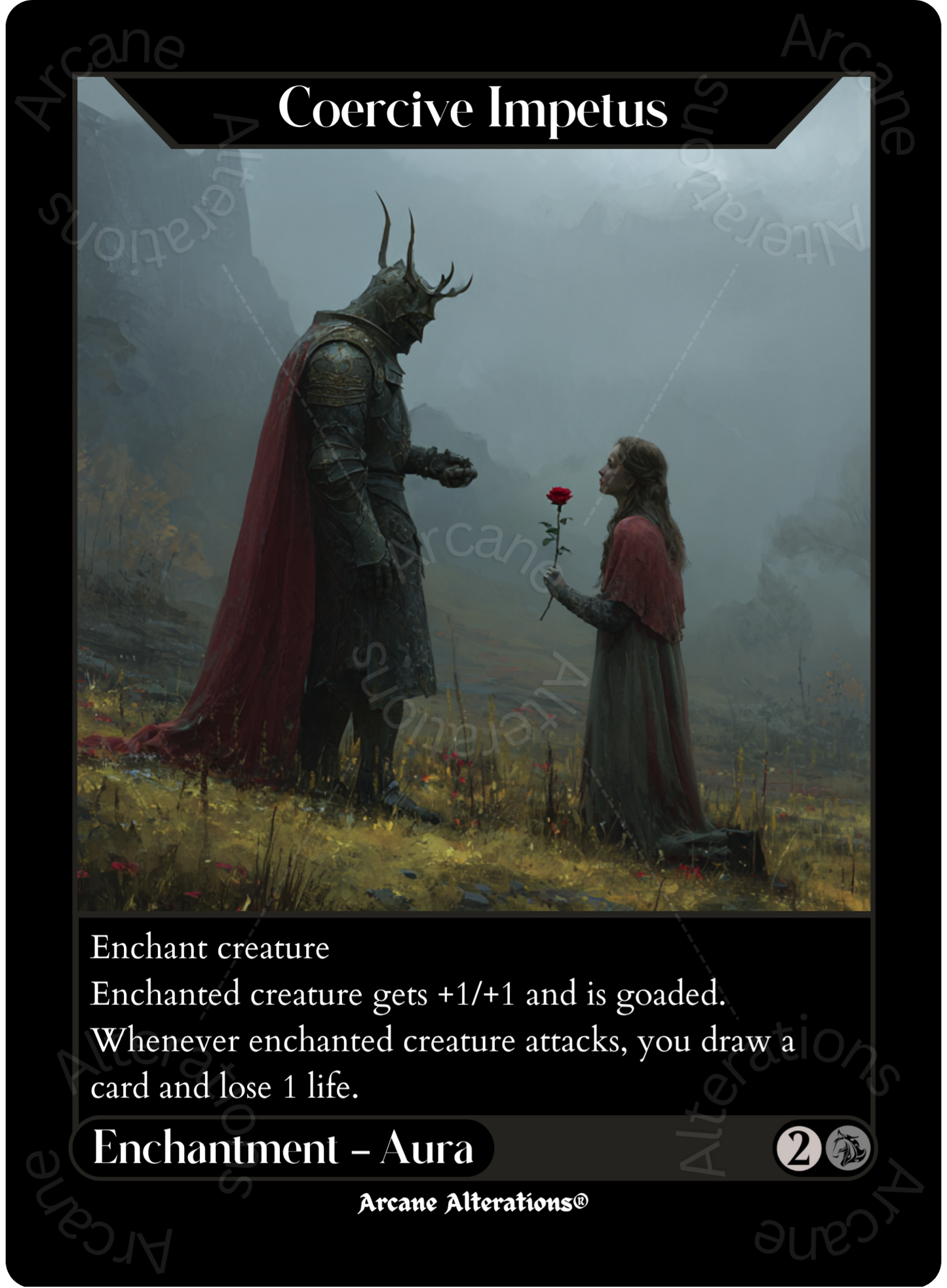 Coercive Impetus - High Quality Altered Art Custom Proxy Cards