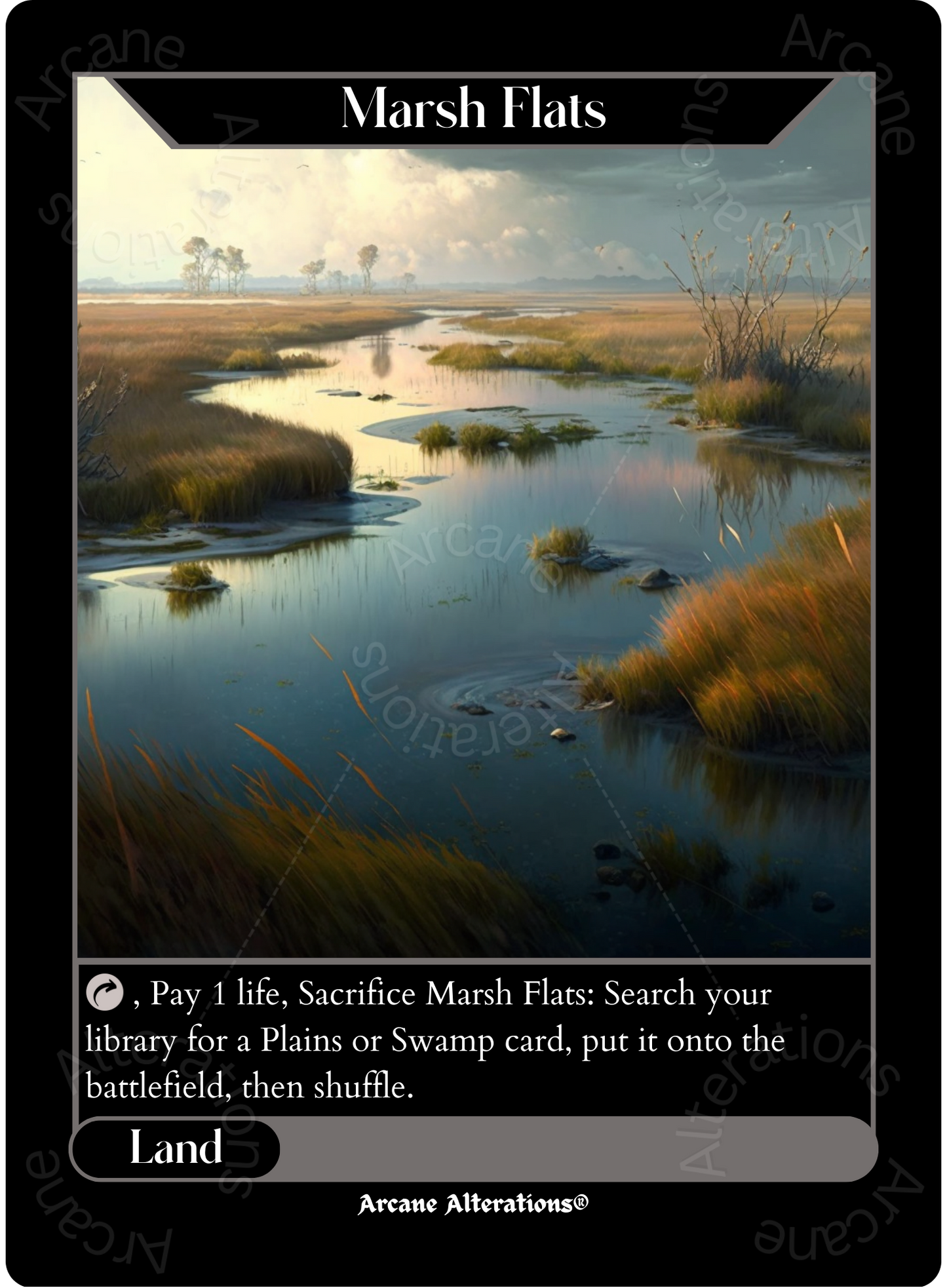 Marsh Flats - High Quality Altered Art Custom Proxy Cards