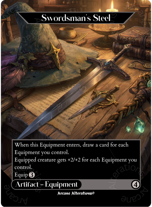 Swordsman's Steel - Full Art Altered Art Custom Proxy Cards