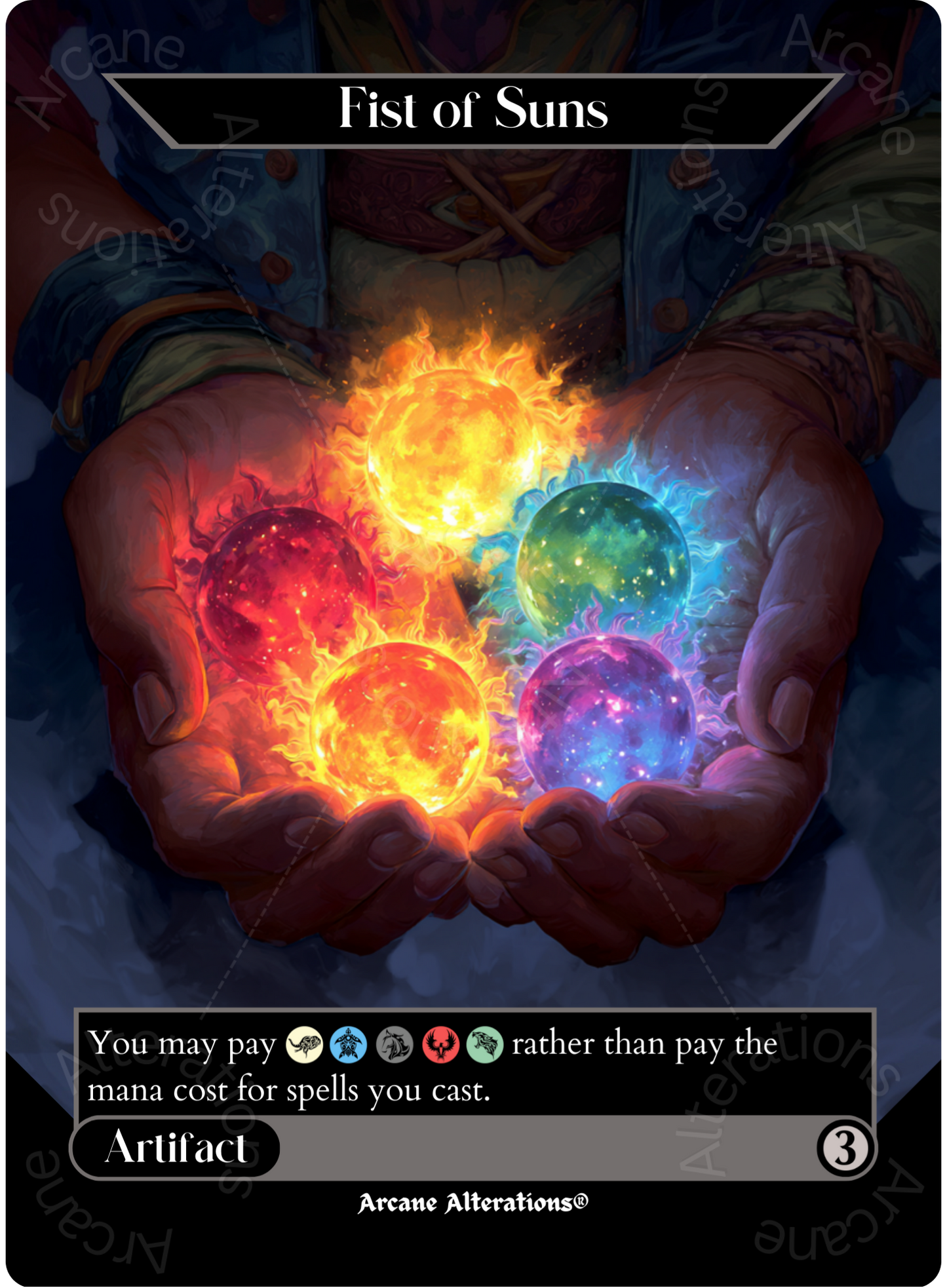 Fist of Suns - Full Art Altered Art Custom Proxy Cards