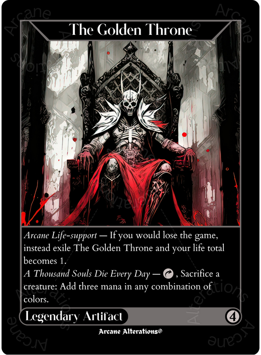 The Golden Throne - High Quality Altered Art Custom Proxy Cards