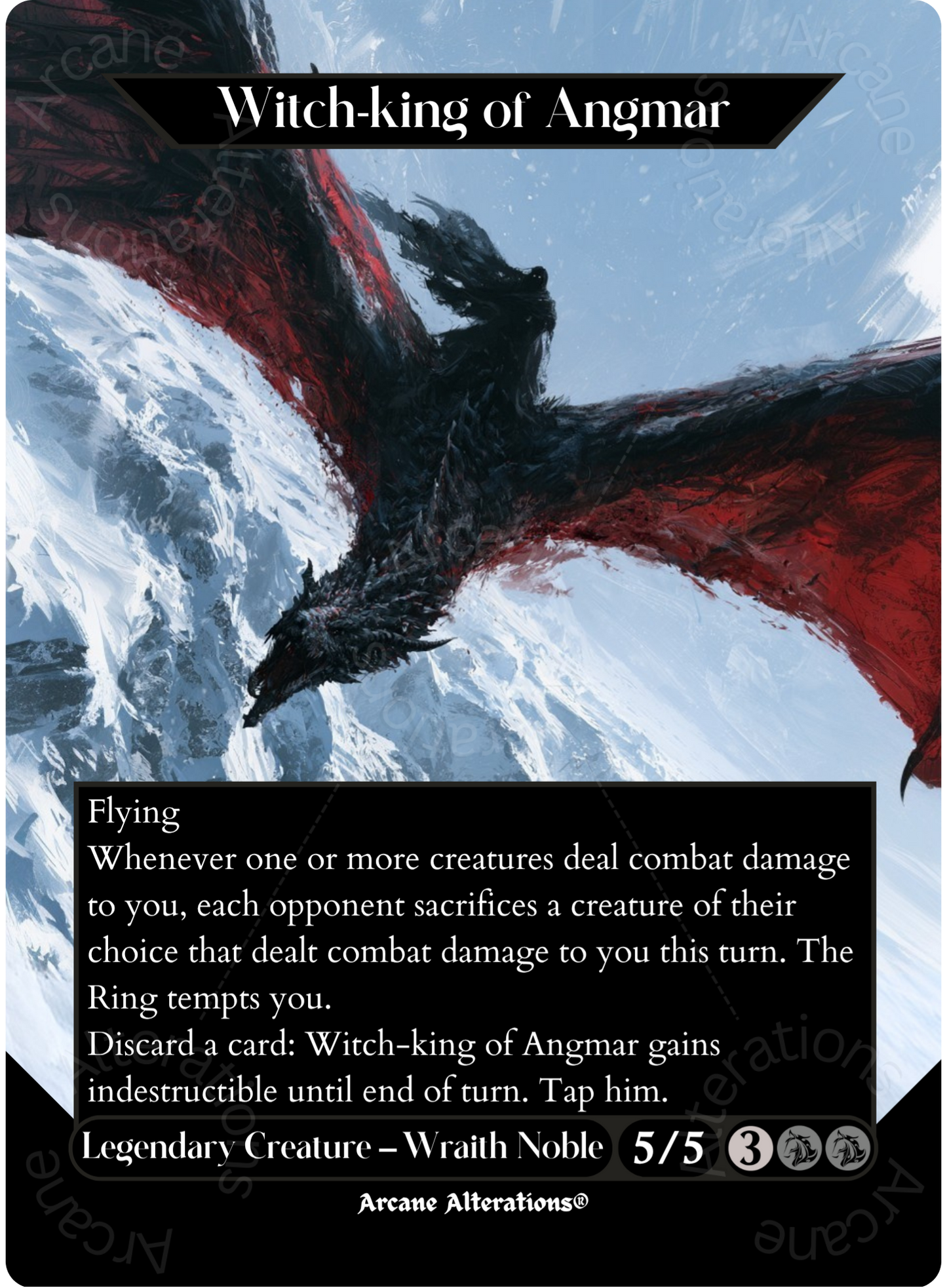 Witch-king of Angmar - Full Art Altered Art Custom Proxy Cards