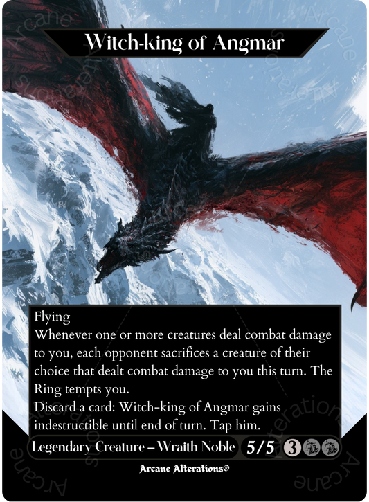 Witch-king of Angmar - Full Art Altered Art Custom Proxy Cards