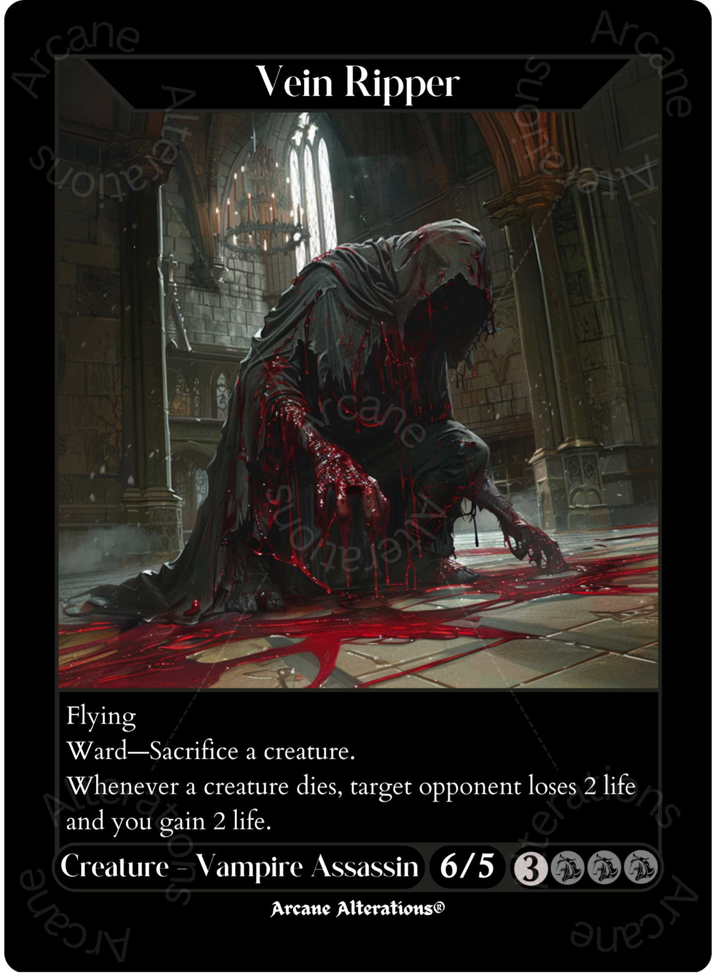 Vein Ripper - High Quality Altered Art Custom Proxy Cards