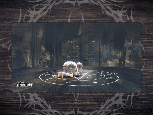 Dark Ritual Stitched Edge Playmat 24"x14" (2mm)