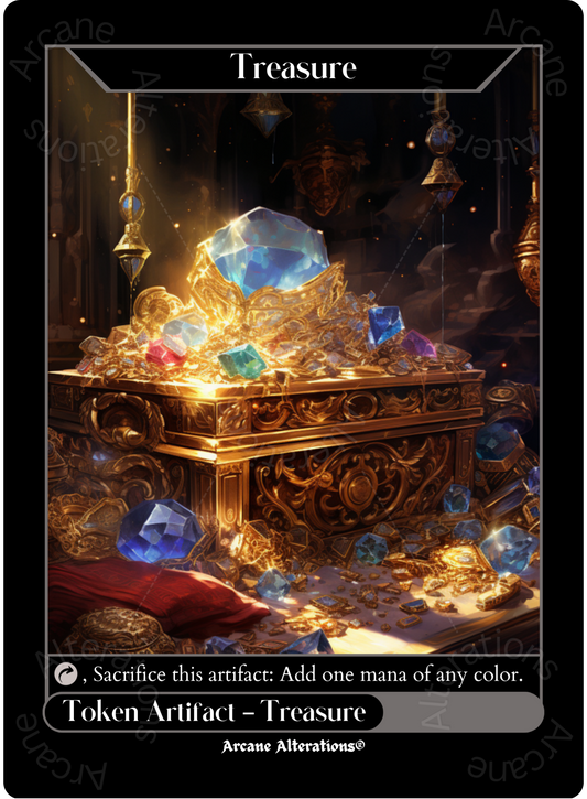 Treasure Token - High Quality Altered Art Custom Proxy Cards
