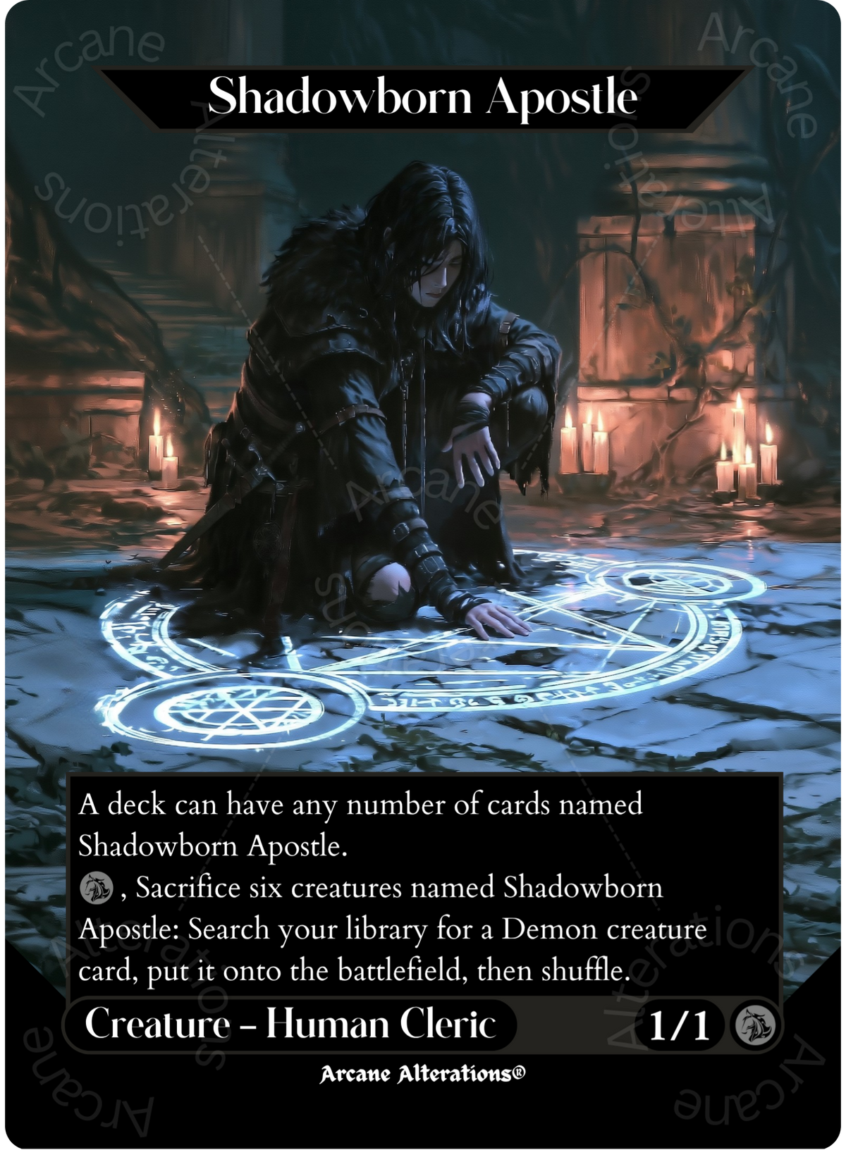 Shadowborn Apostle - Full Art Altered Art Custom Proxy Cards